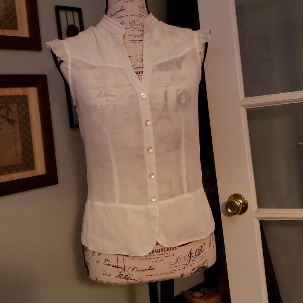 Old Navy Chiffon Blouse Size S